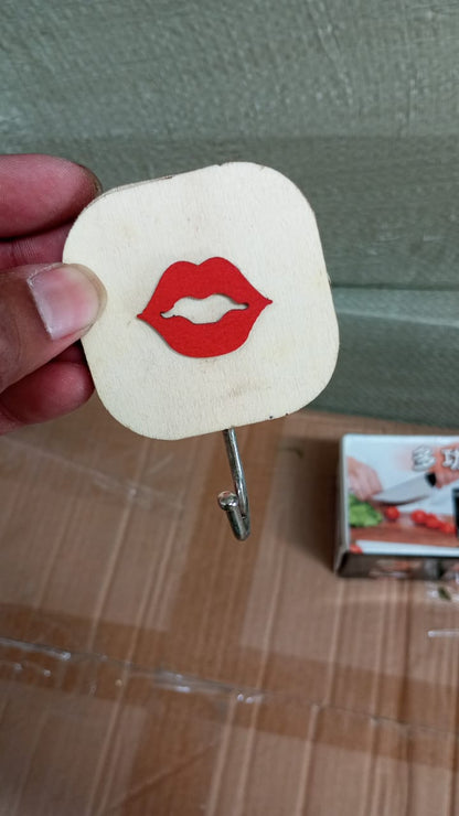 Wooden Cartoon Wall Hook – Kids Room & Bathroom Storage Hook