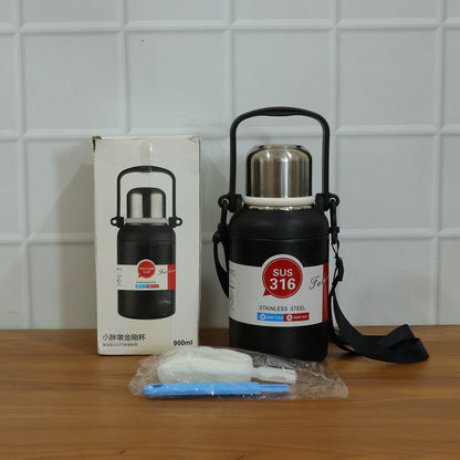 Premium Vacuum Insulated Stainless Steel Bottle Cup with Handle (900ML Approx)